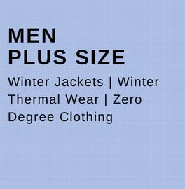 Men plus size clothing